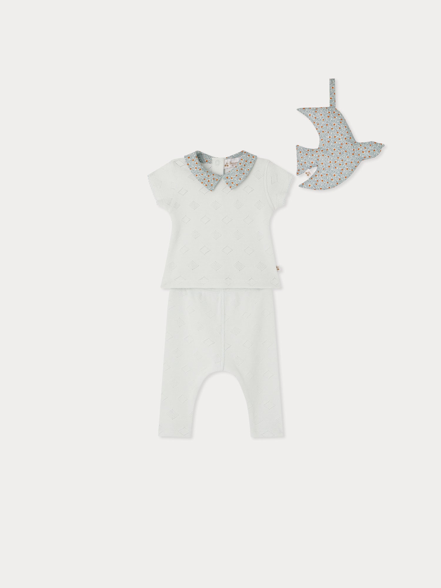 Denice gift set made with blue Liberty fabrics • Bonpoint