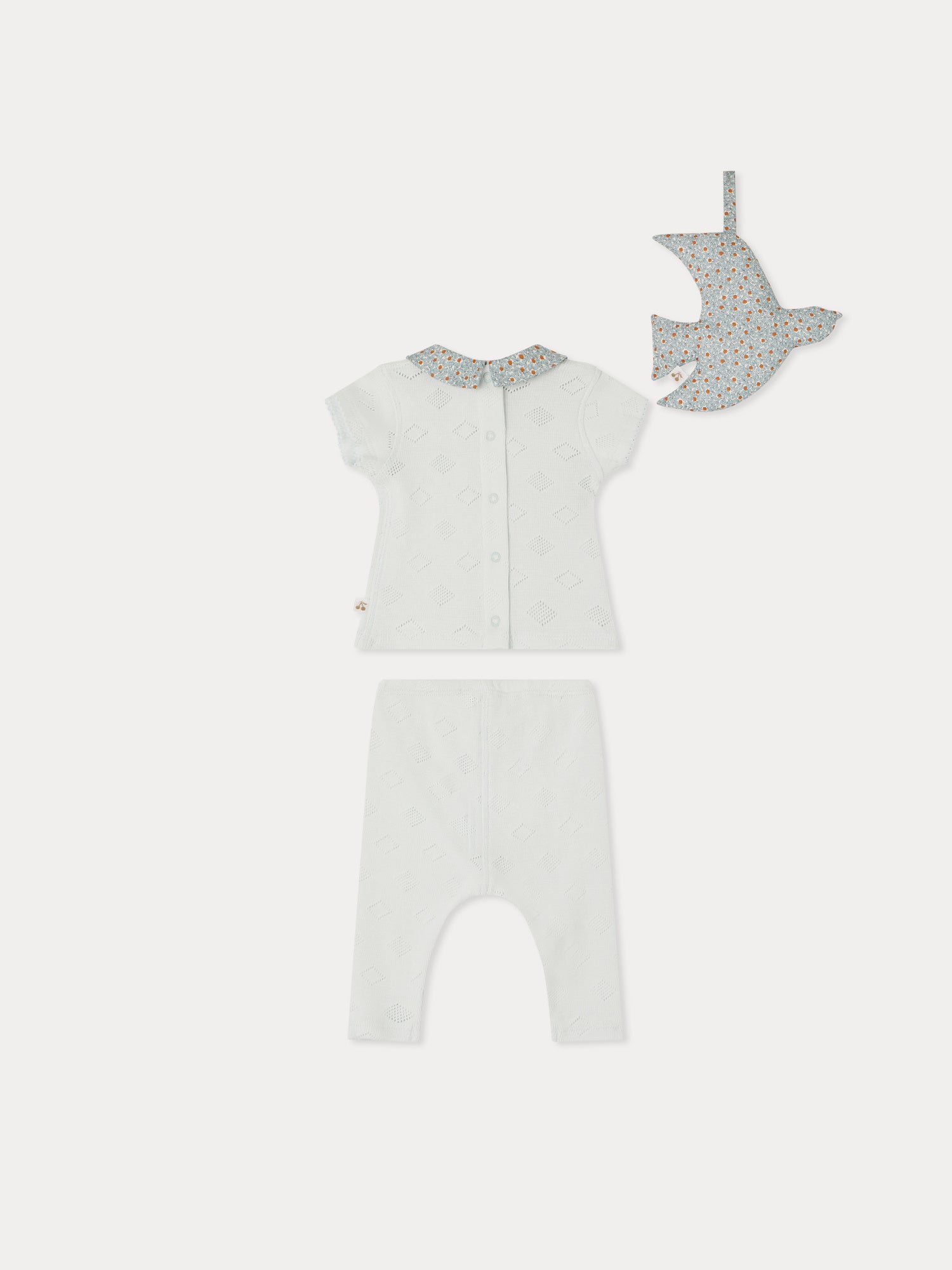 Denice gift set made with blue Liberty fabrics • Bonpoint