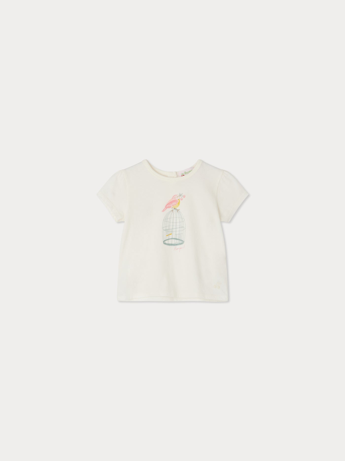 Cira t-shirt with bird print in organic cotton