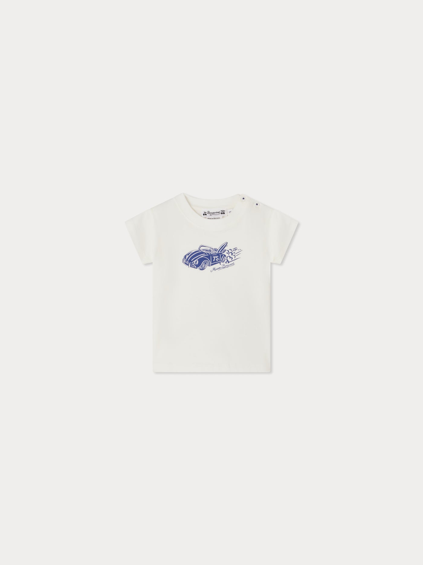 Tom t-shirt with car print in organic cotton