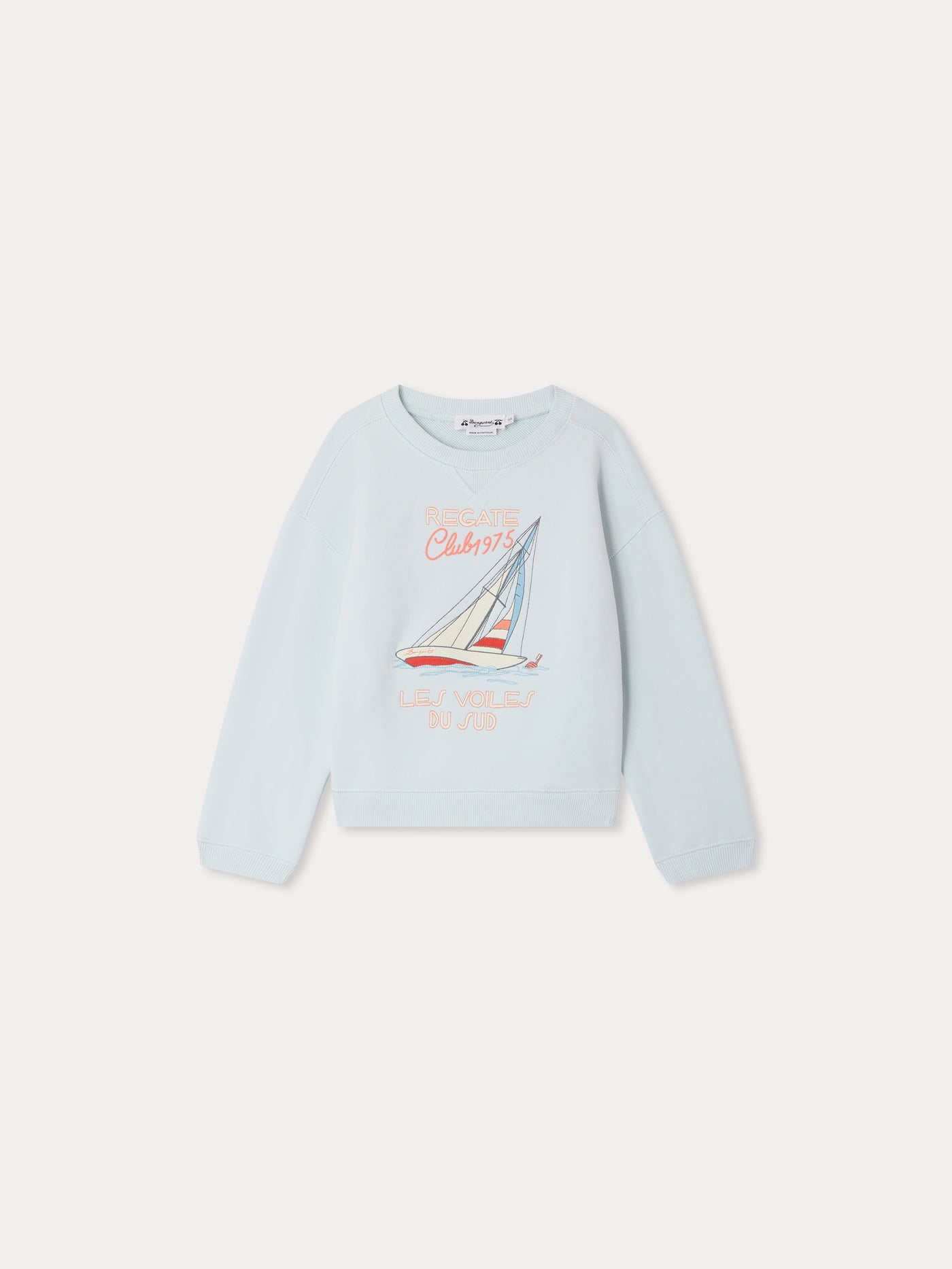 Erol embroidered regatta sweatshirt in organic cotton