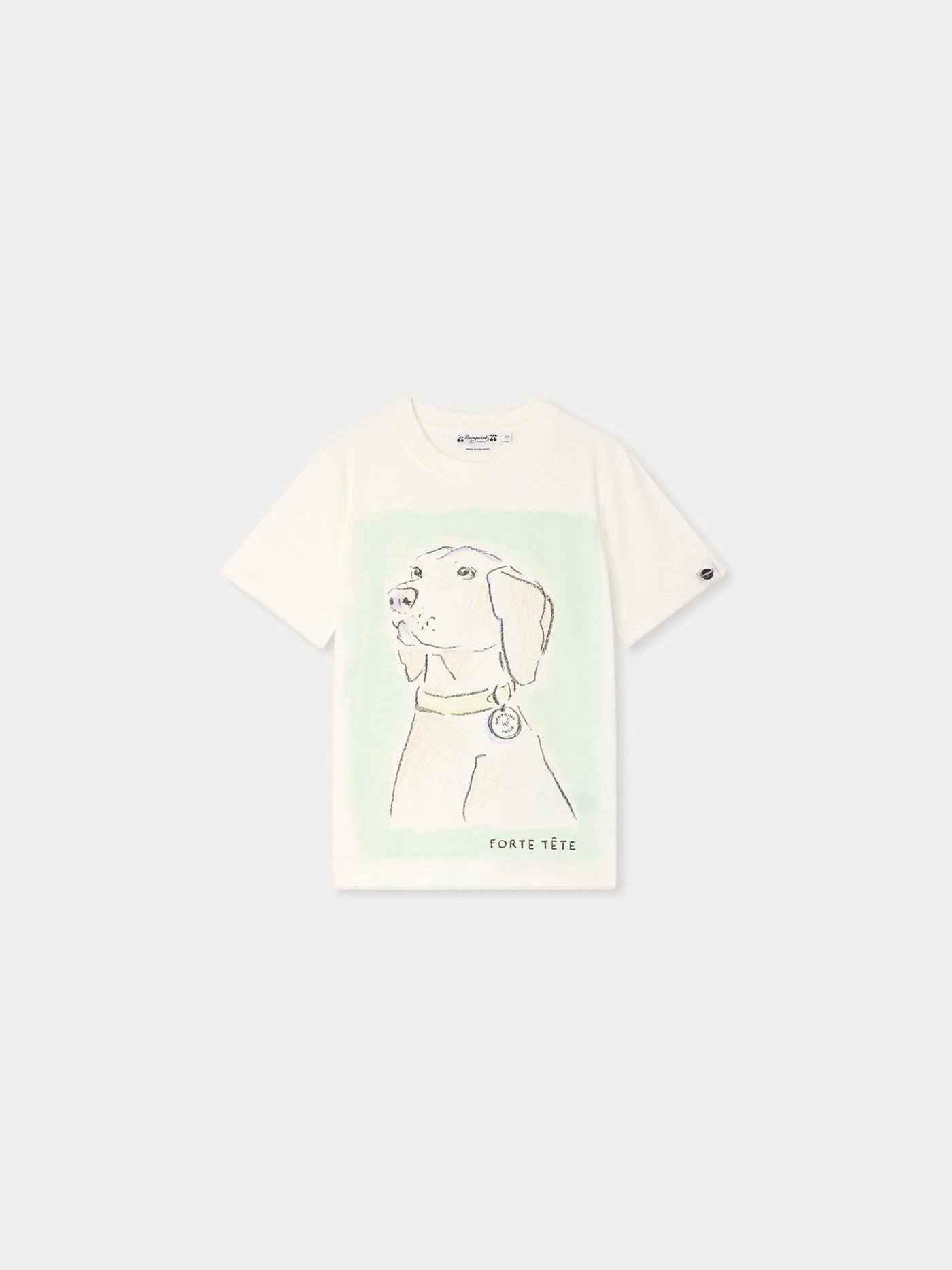 Thibald forte-tête printed t-shirt in organic cotton