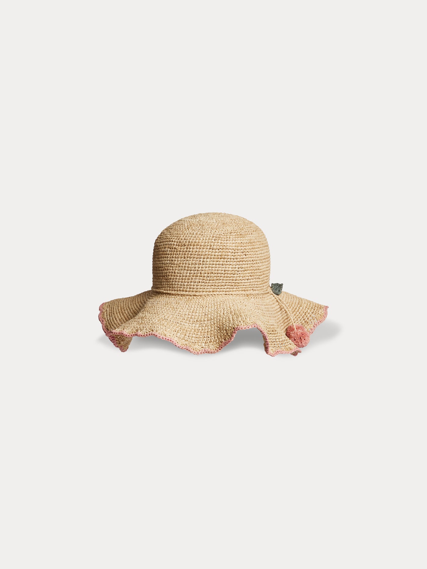 Lila hand-braided sun hat