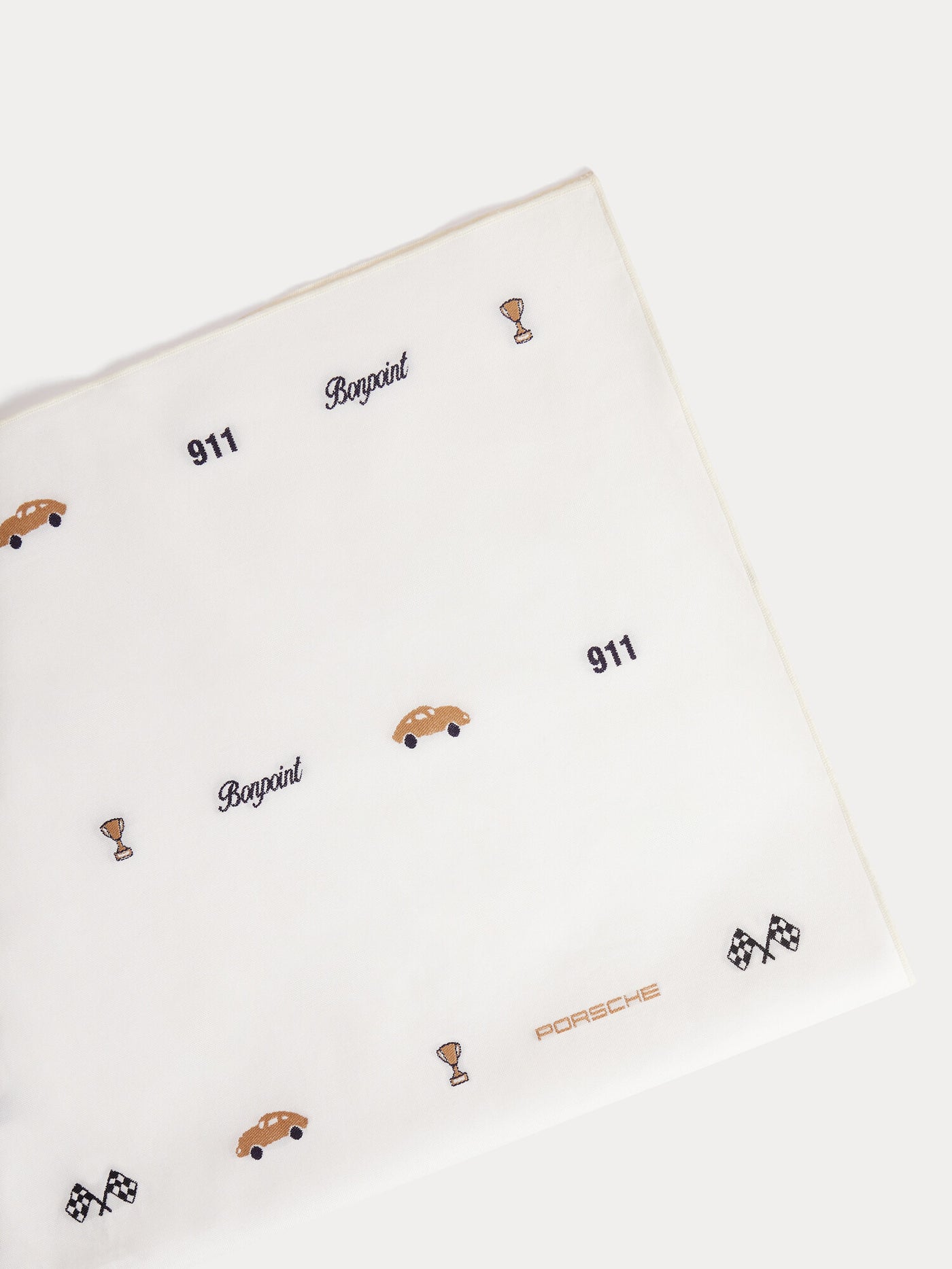 Bonpoint x Porsche Cayati scarf in lightweight organic cotton jacquard