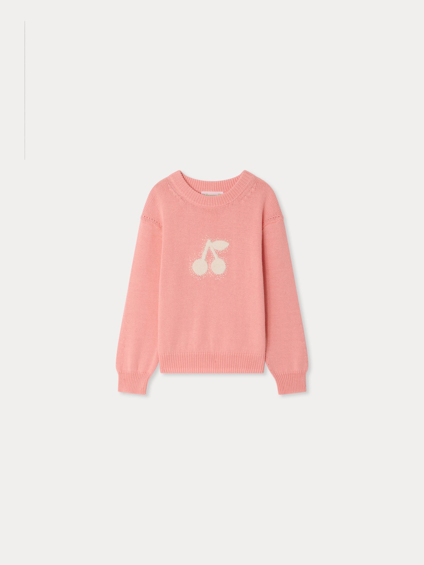 Liesel cherry embroidered sweater