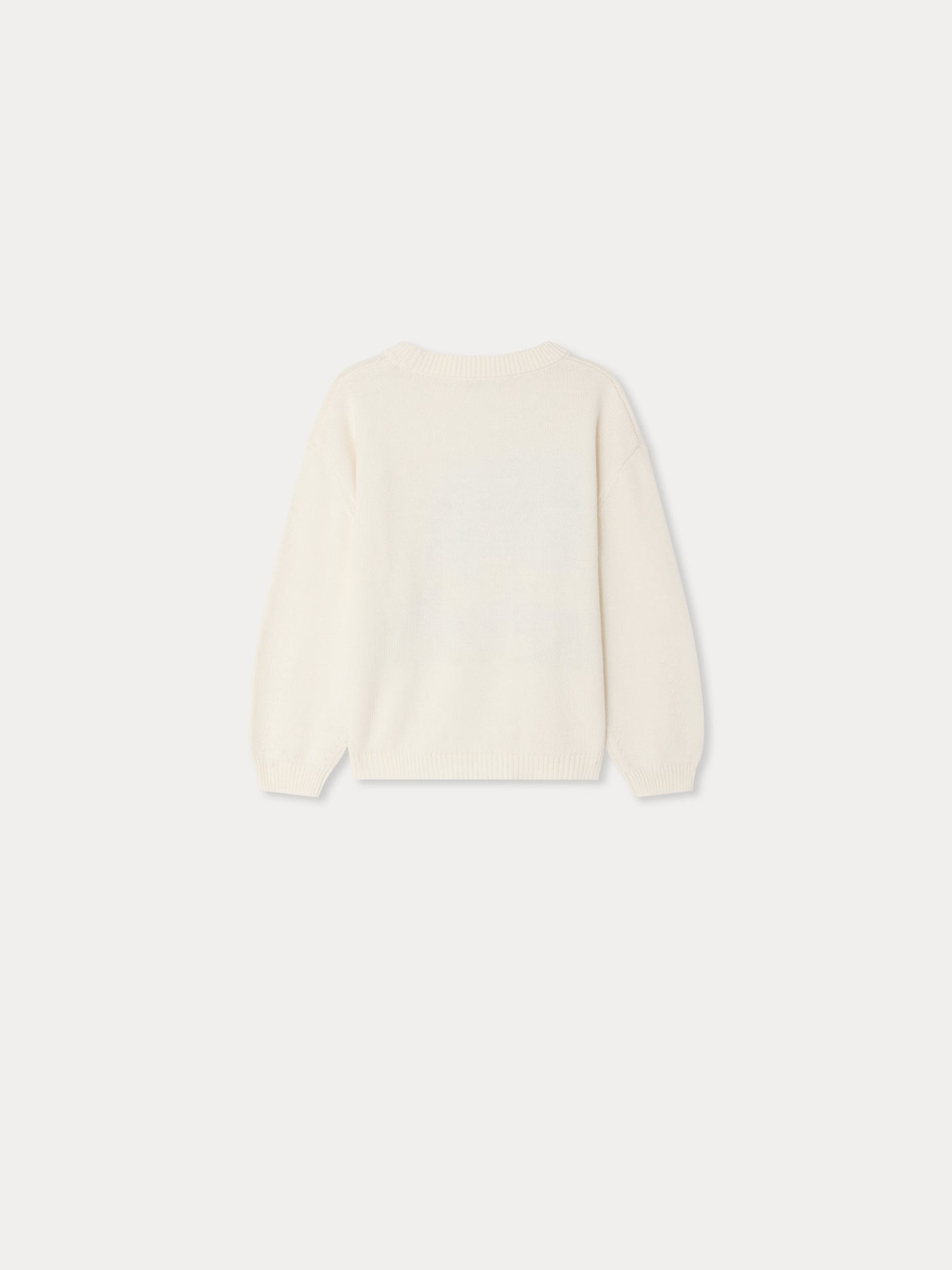 Anumati hand-embroidered garden sweater in organic cotton