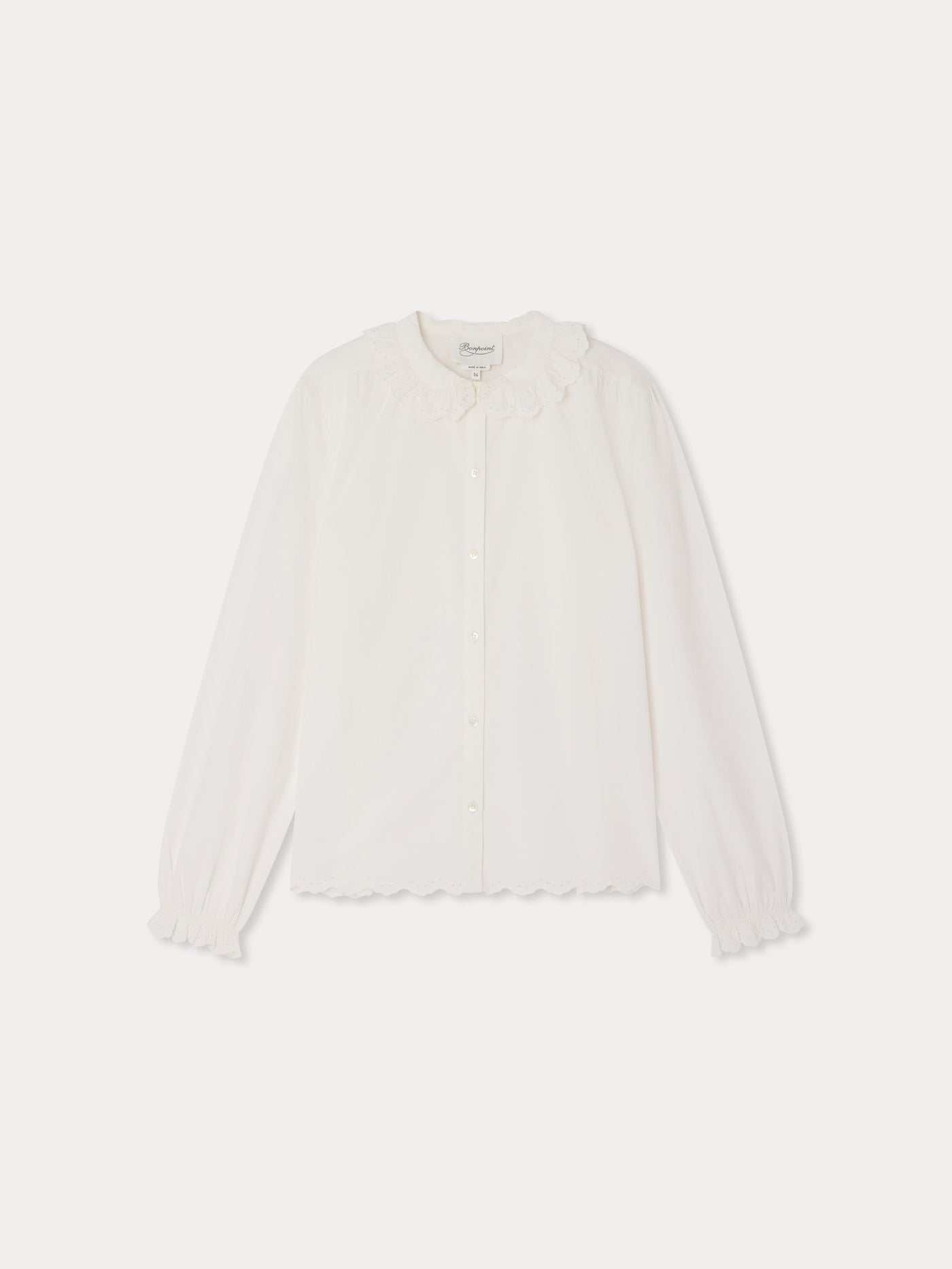 Luanda blouse in organic cotton poplin