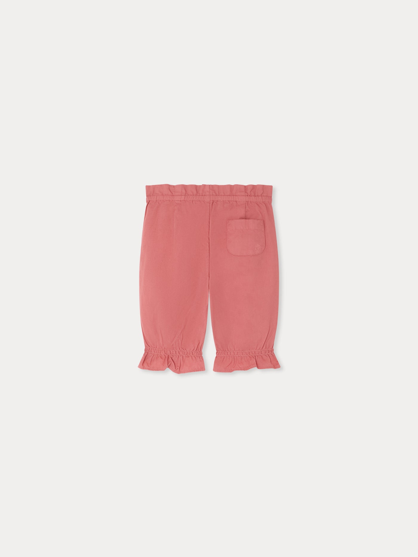 Lydille trousers with ruffles in organic cotton