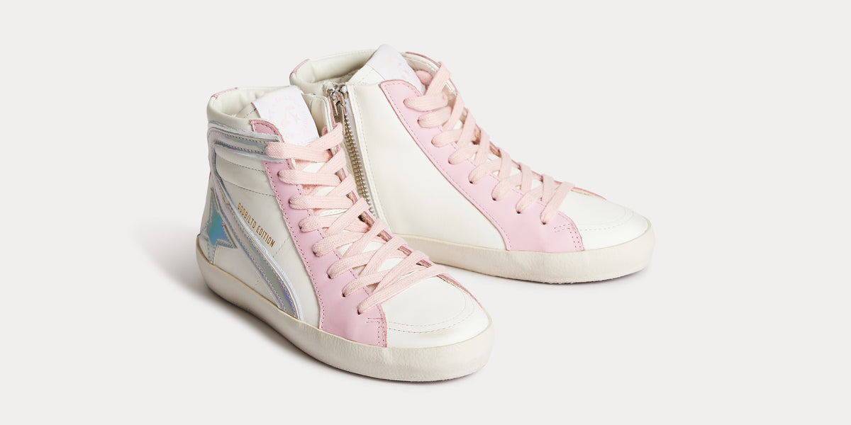 Bonpoint x Golden Goose white high-top sneakers
