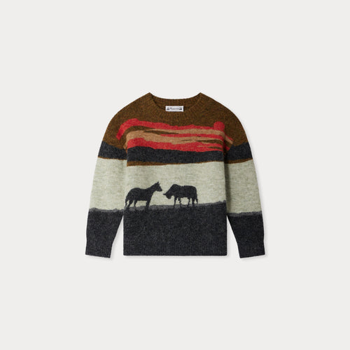 Javier jacquard sweater with horse motif