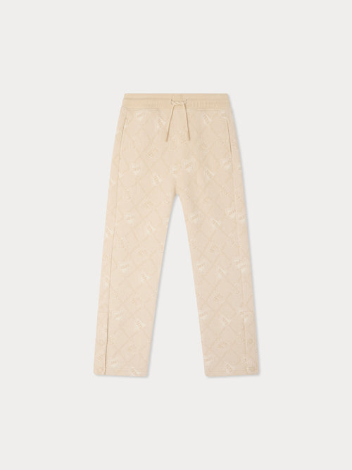 Jawen organic cotton jacquard jogging pants