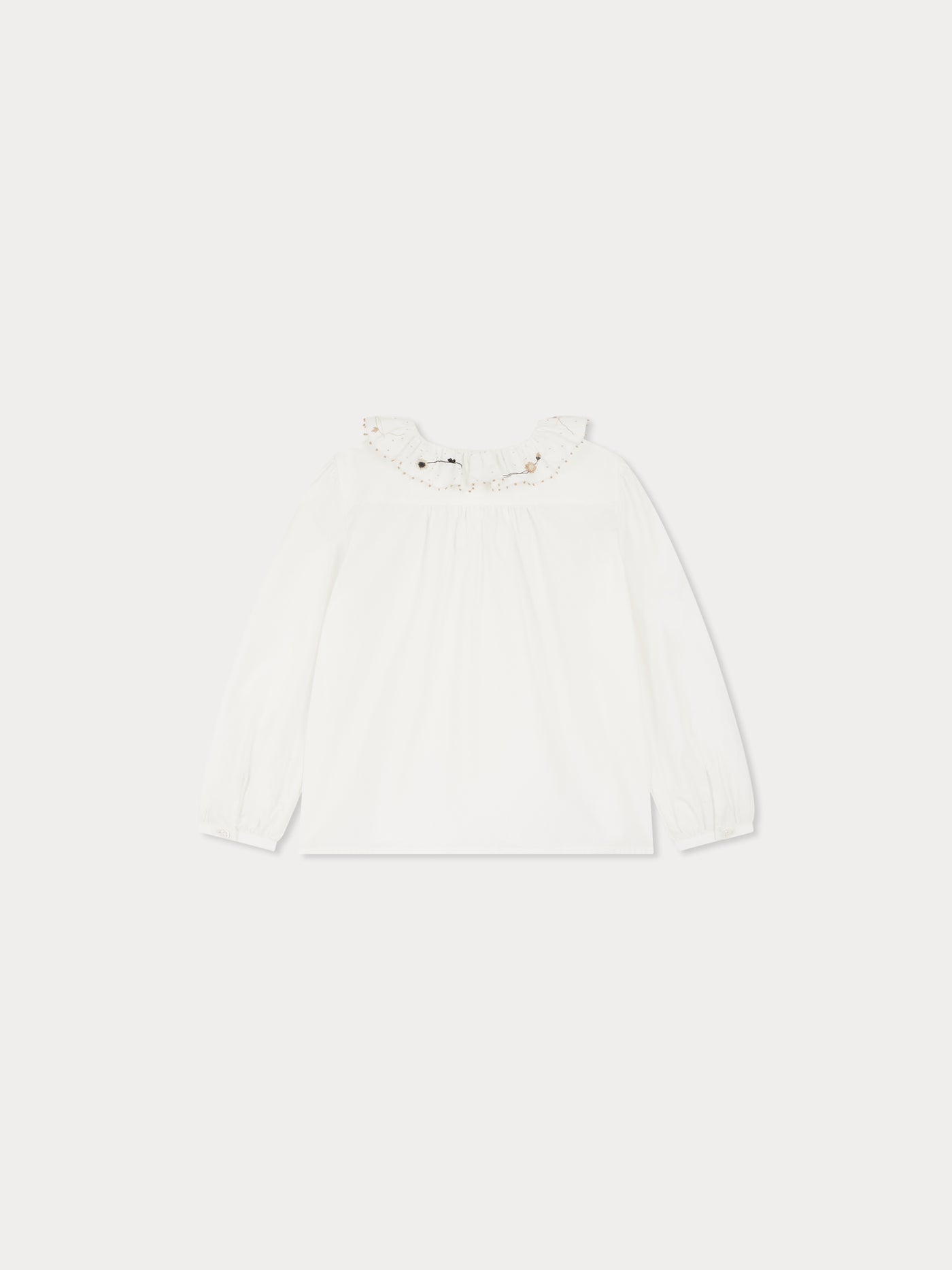 Jora blouse with ruffled collar