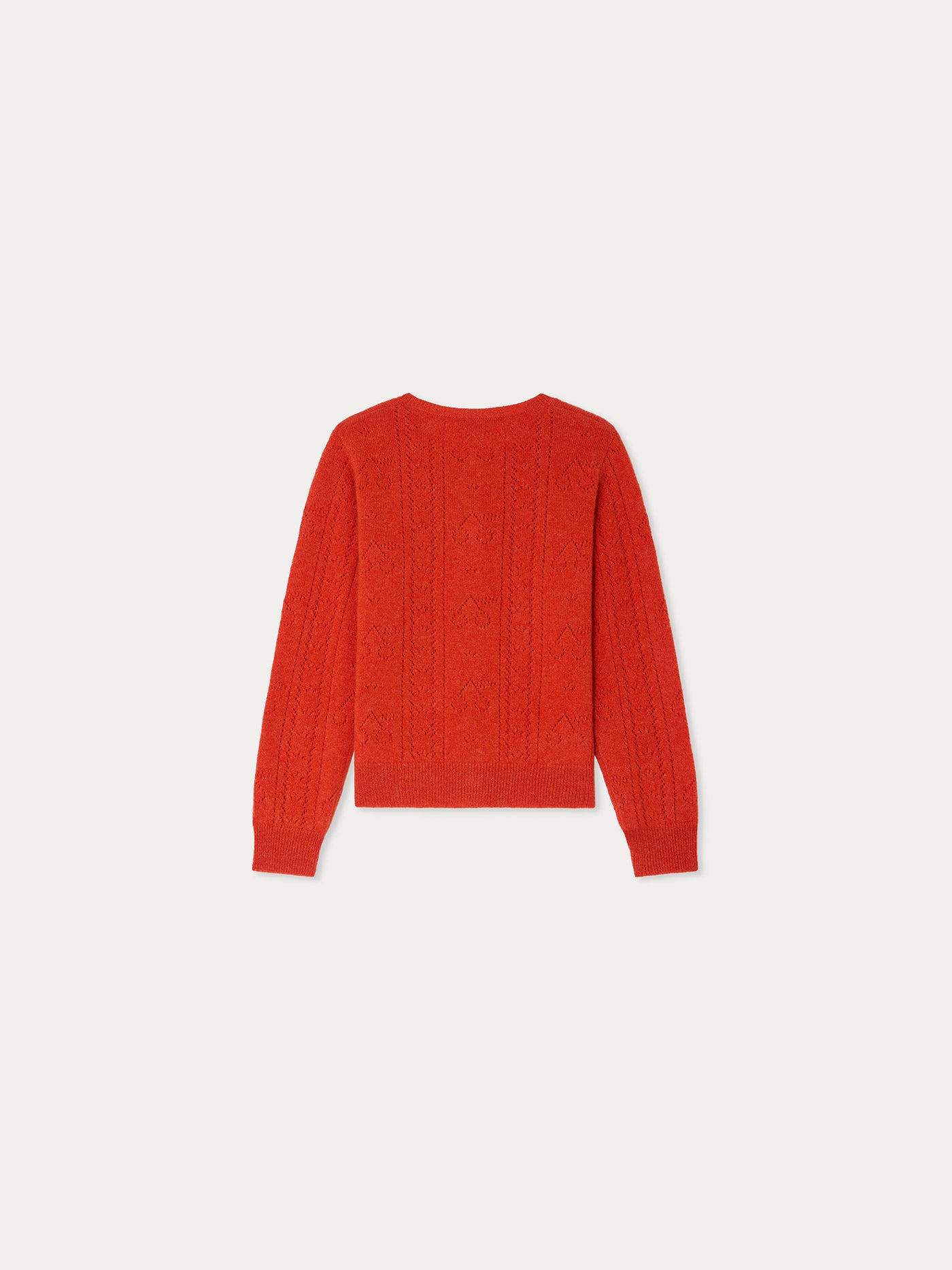 Josiane cashmere cardigan with fancy stitch