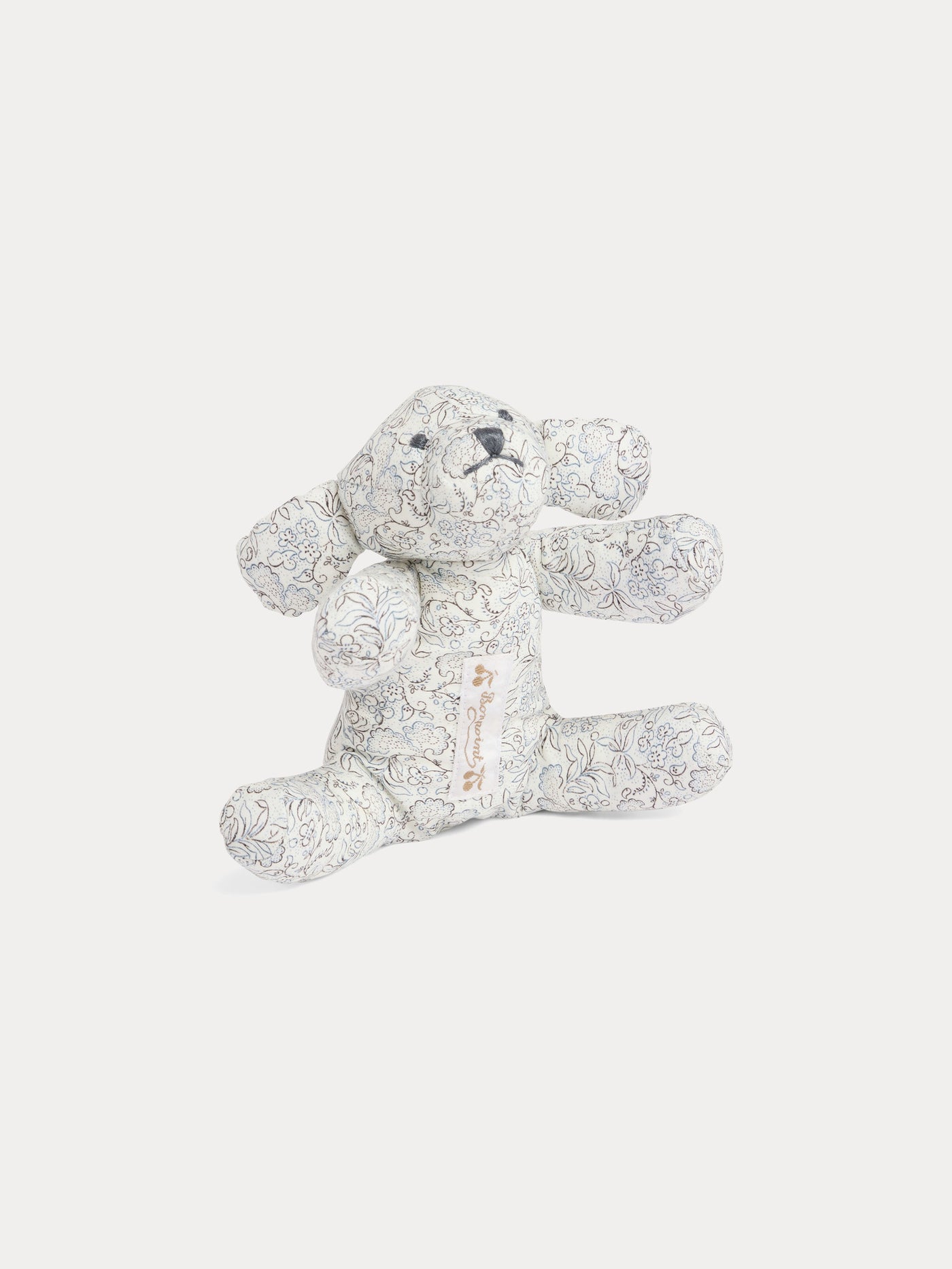 Aimée dog comforter with blue floral print