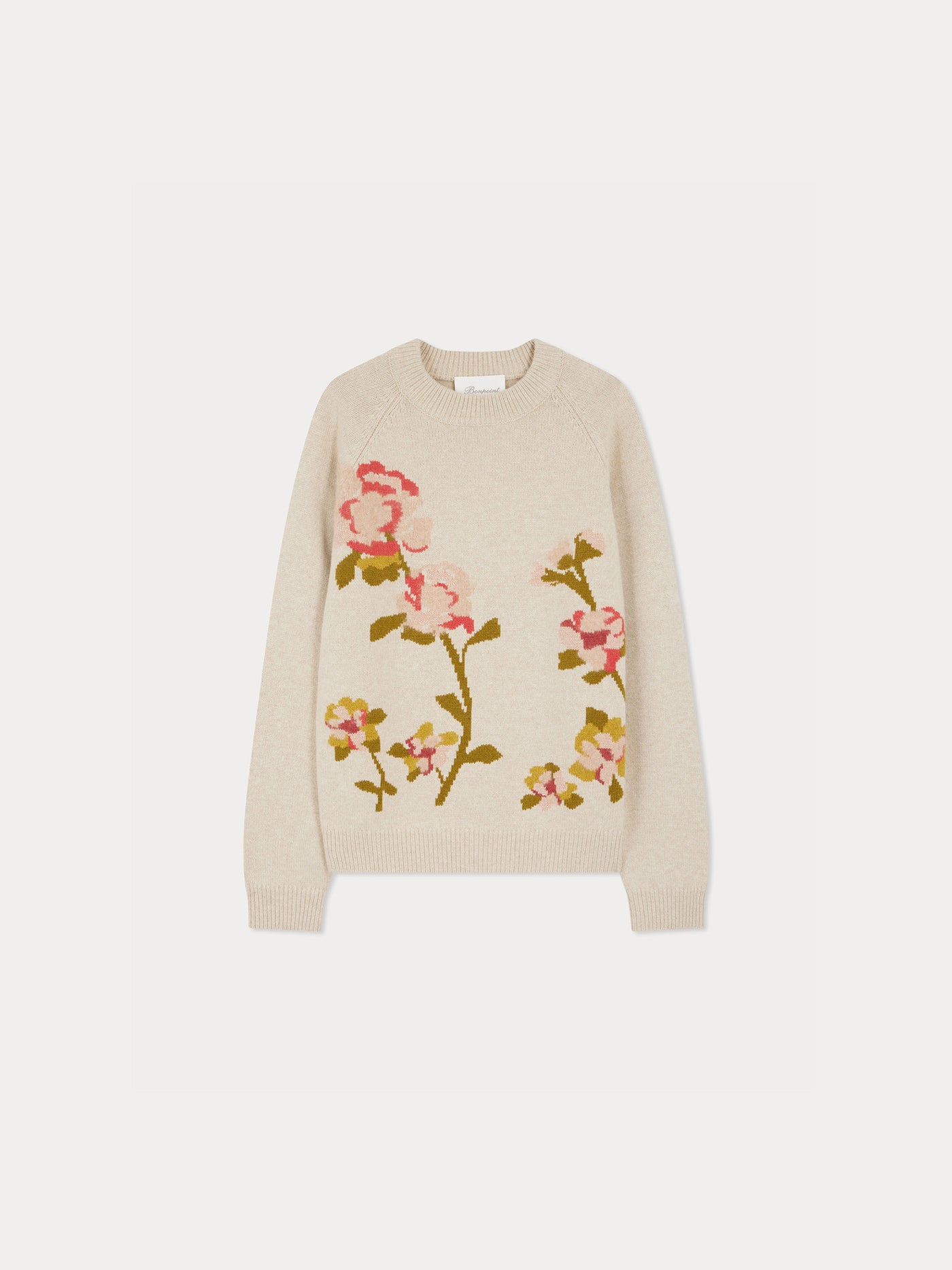 Nottingham sweater with flower embroidery