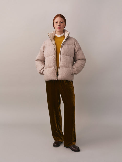 Joliesse reversible down jacket with pockets
