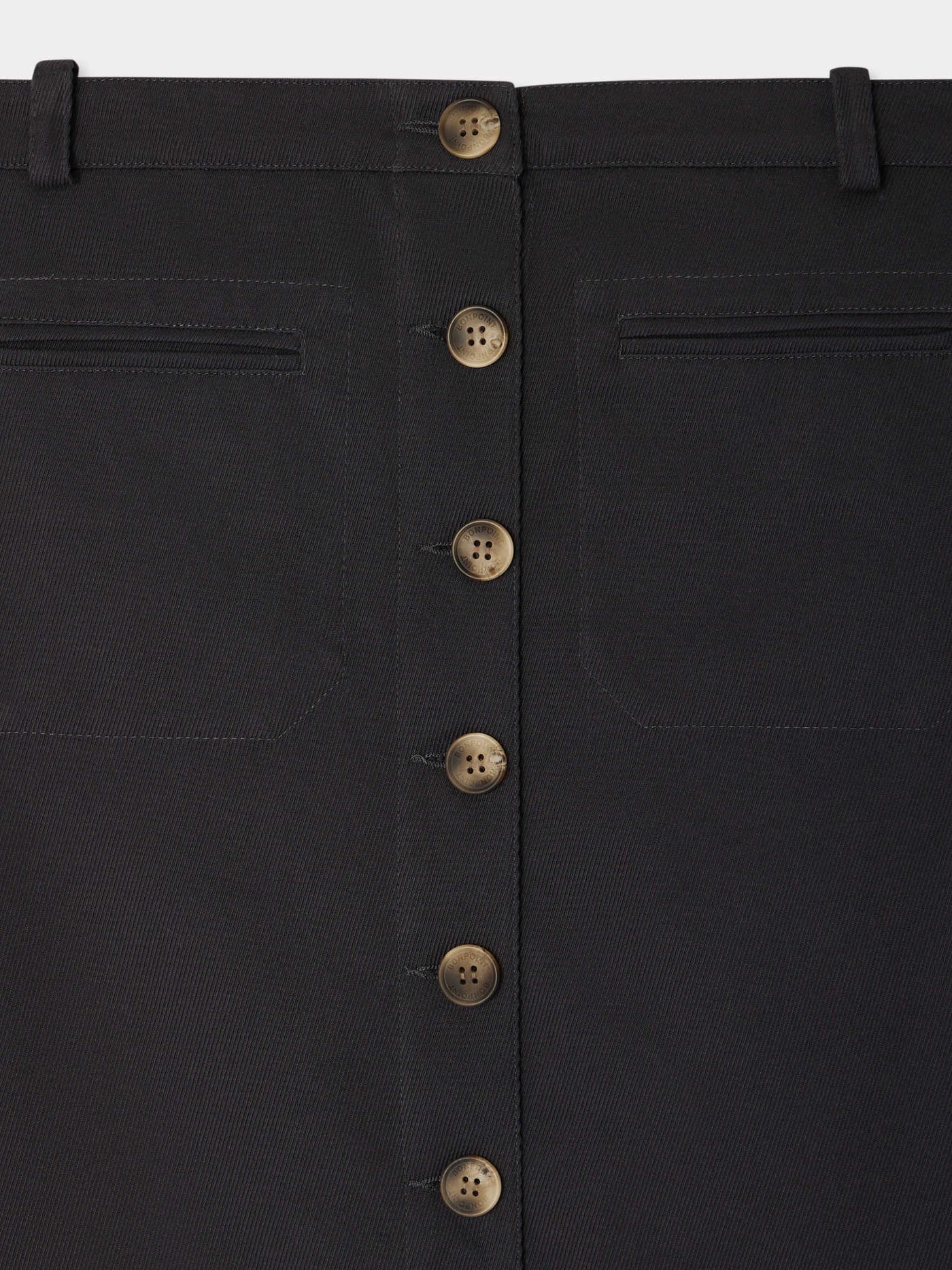 Joani skirt with piped pocket in organic cotton