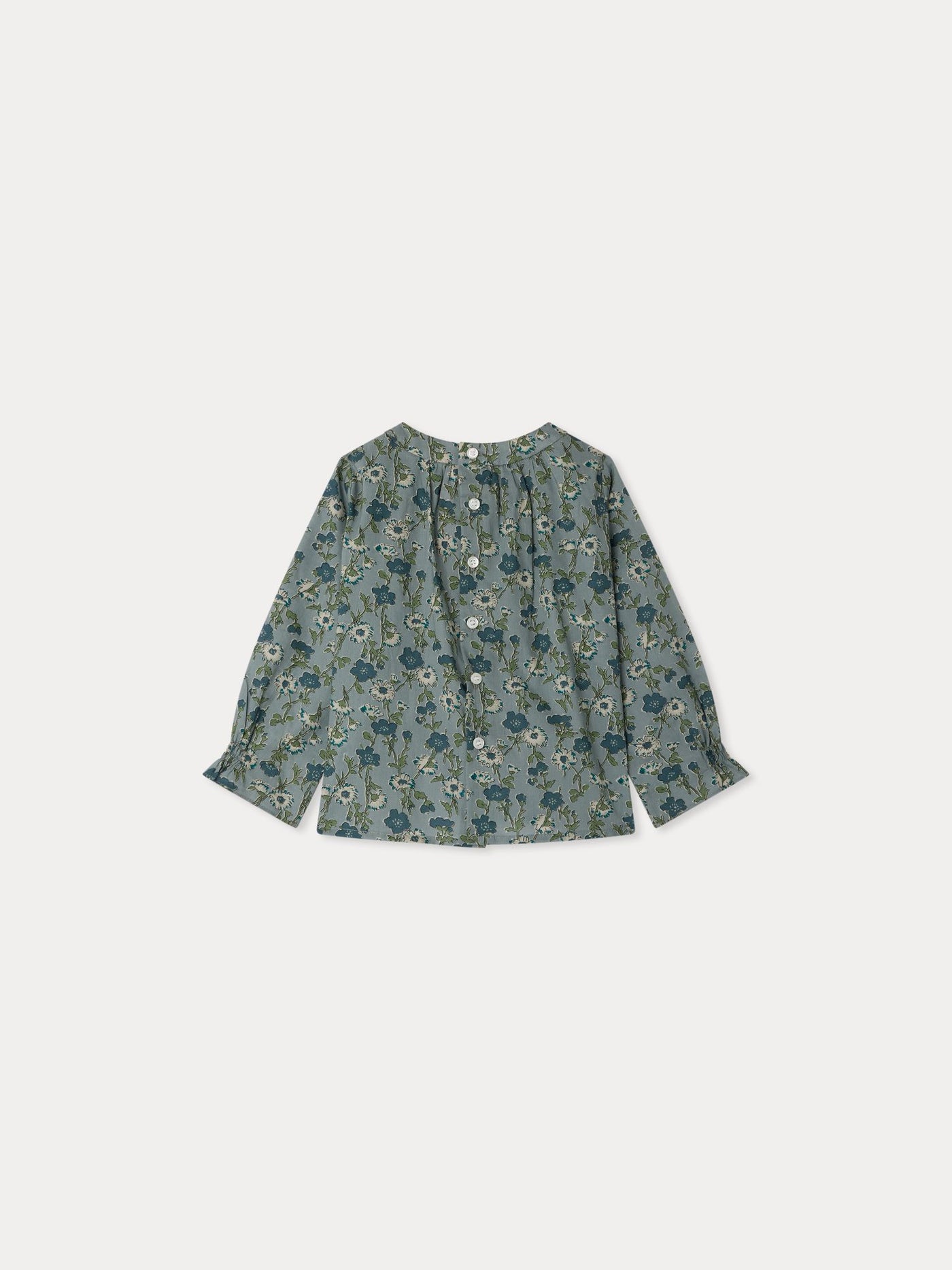 Blissi smocked blouse in Liberty fabric in organic cotton