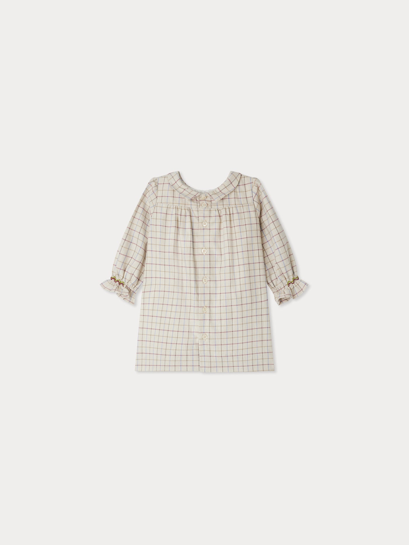 Juju smocked dress with checks