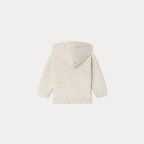 Cody sweatshirt with copper cherry print in organic cotton