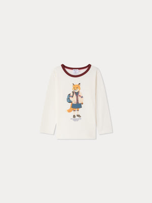 Bonpoint x Maison Kitsuné Magali t-shirt with fox print