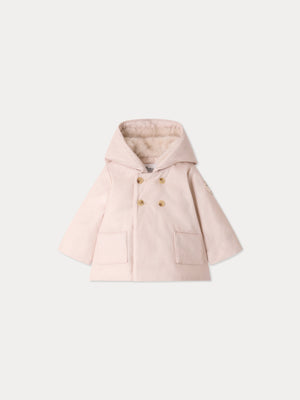 Misha baby coat padded water-repellent and waterproof with cross-button closure