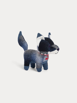 Bonpoint x Maison Kitsuné two-material fox plush toy