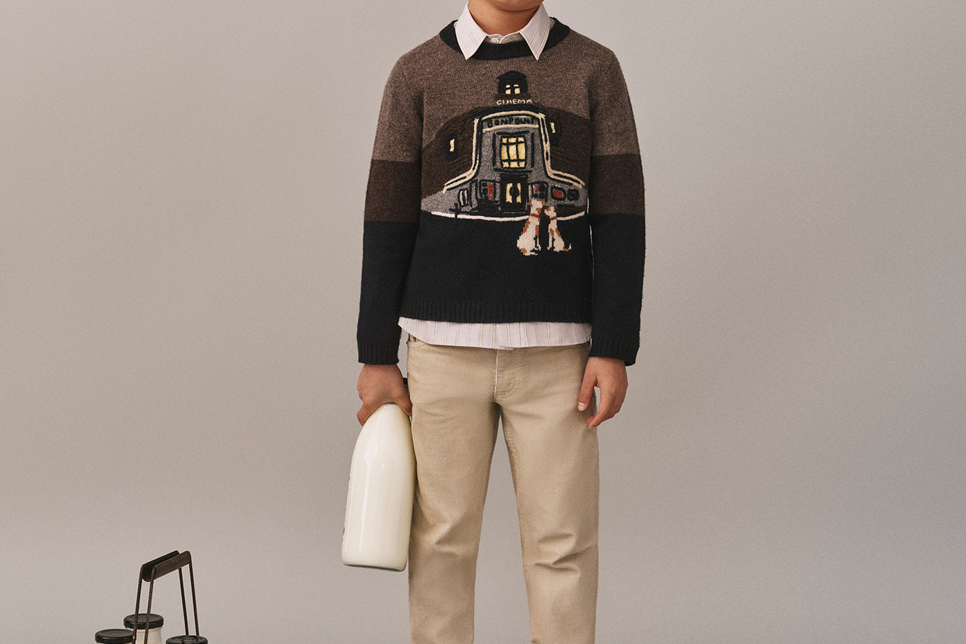 Boys' Winter 2025 Look - Cinema Sweater