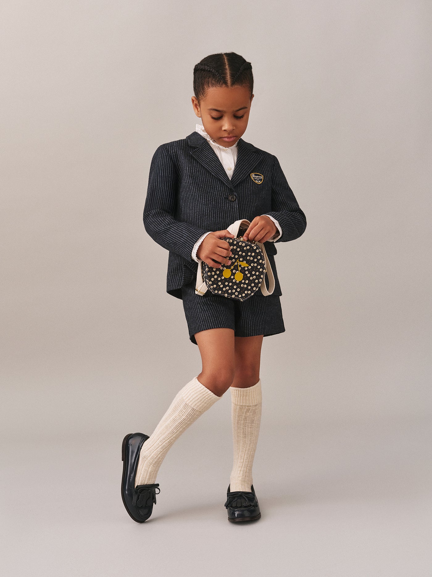 Girls' Winter Look 2025 - Striped Set