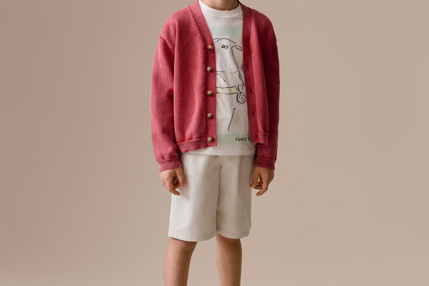 Boy's look Summer 2026 - Lucien V-neck cardigan