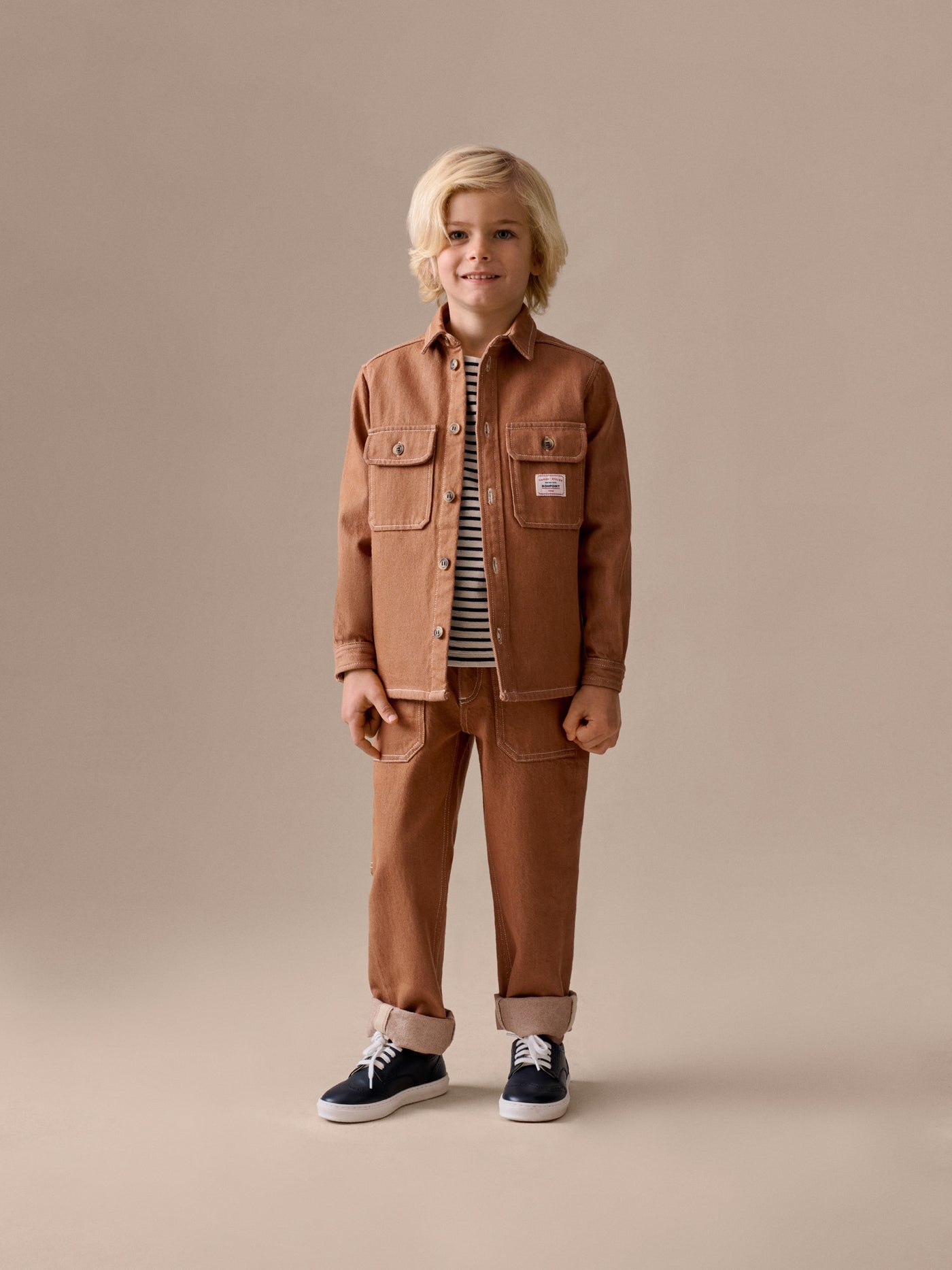 Boy's look Summer 2026 - Wide-leg denim trousers