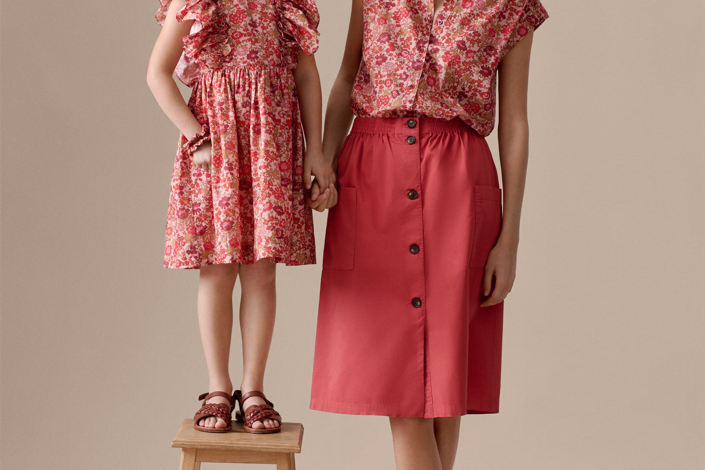 Summer 2026 Duo Look - Girl's Dress and Women's Blouse in Liberty Fabric