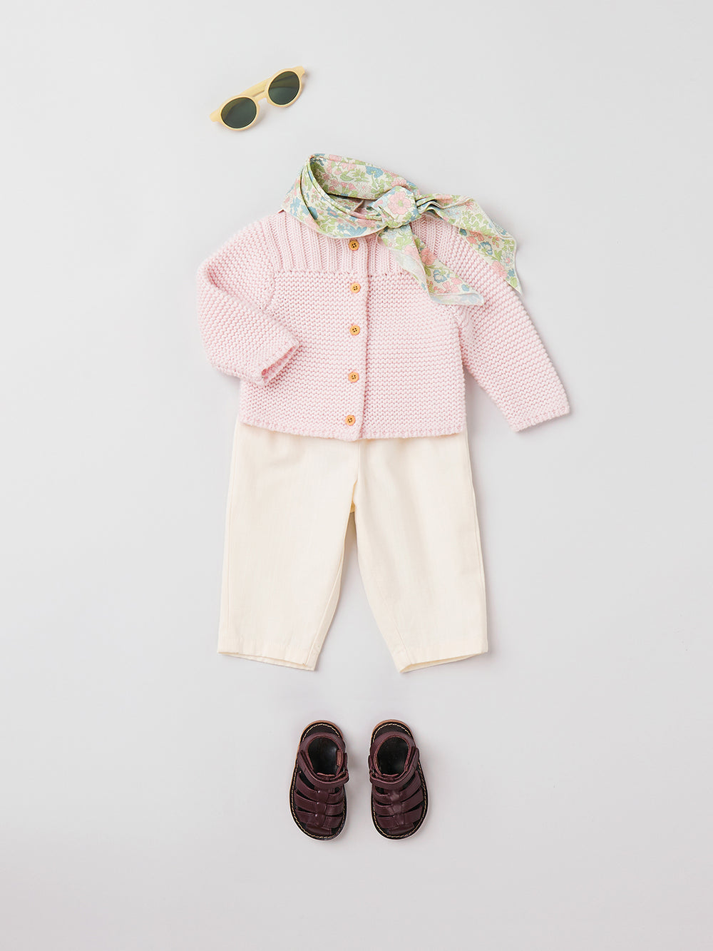 SUMMER 2023 BABY GIRL'S LOOK PATTERNED SCARF