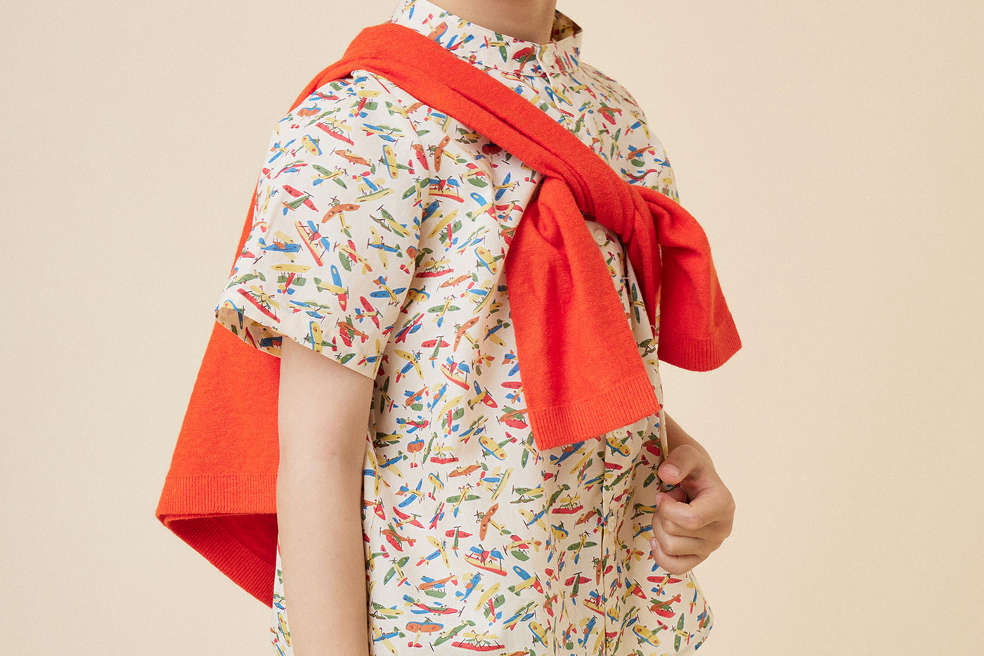 Summer 2024 boy's look Liberty fabric shirt