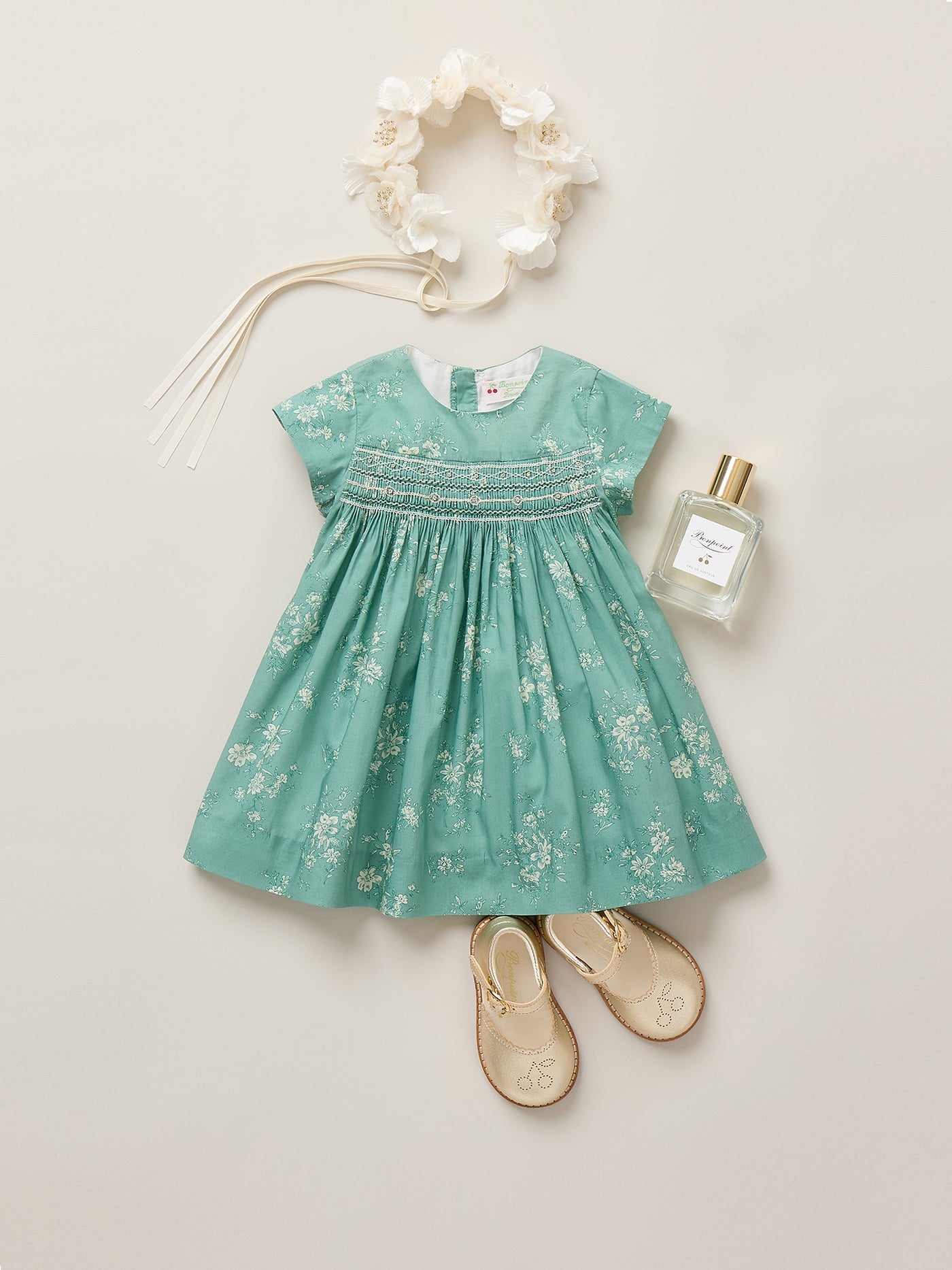 Baby Girl Summer 2026 Ceremony Look - Maruska smocked dress in Liberty fabric
