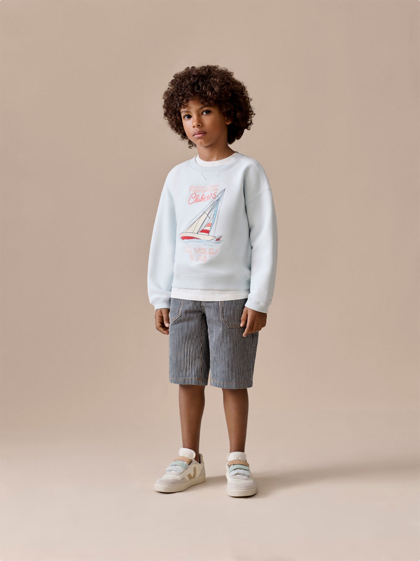 Boy's look Summer 2026 - Striped shorts