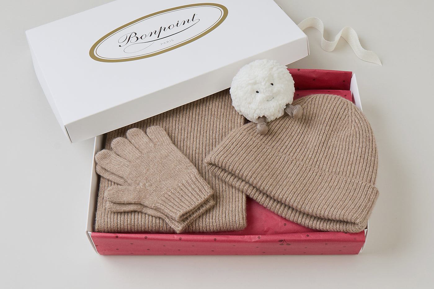 Boy's Christmas gift case - Beige Cashmere