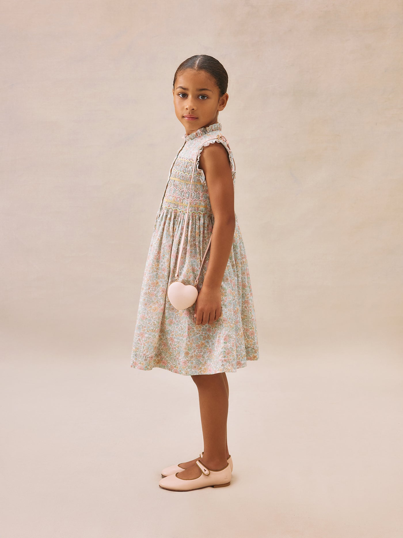 Girl's summer look 2025 Smocked dress
