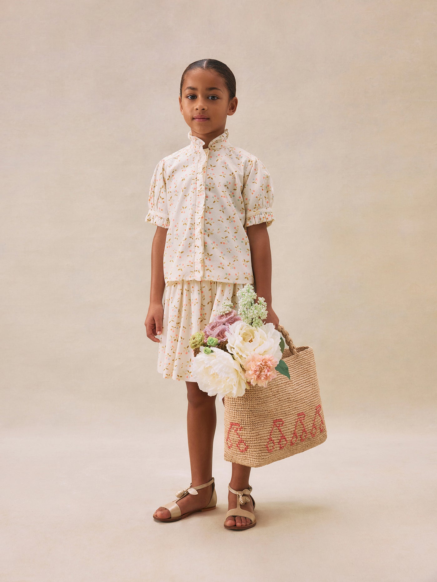 Girl's summer look 2025 Cherries set