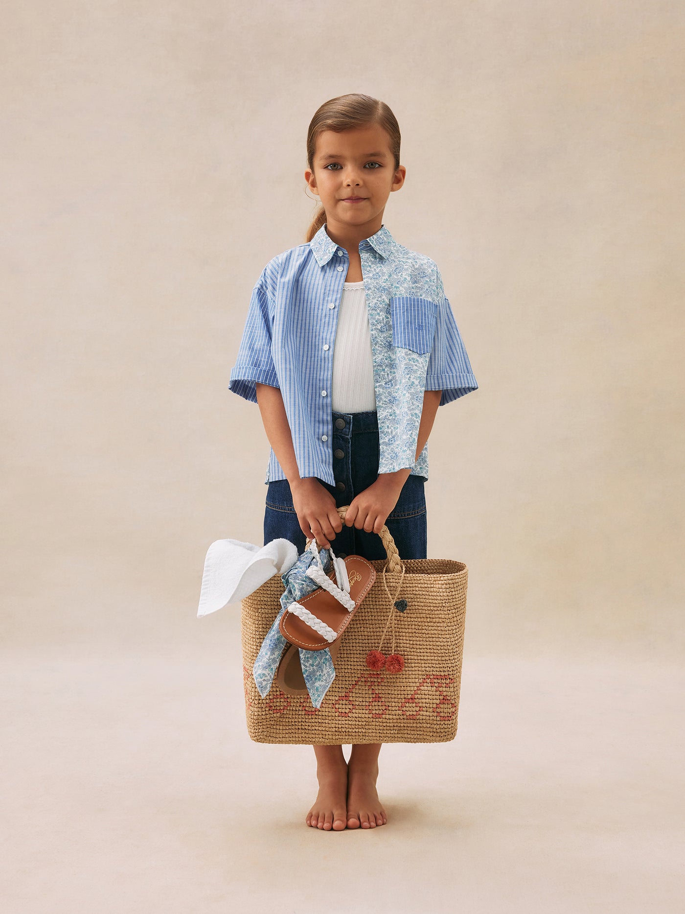 Girl's summer look 2025 Patchwork