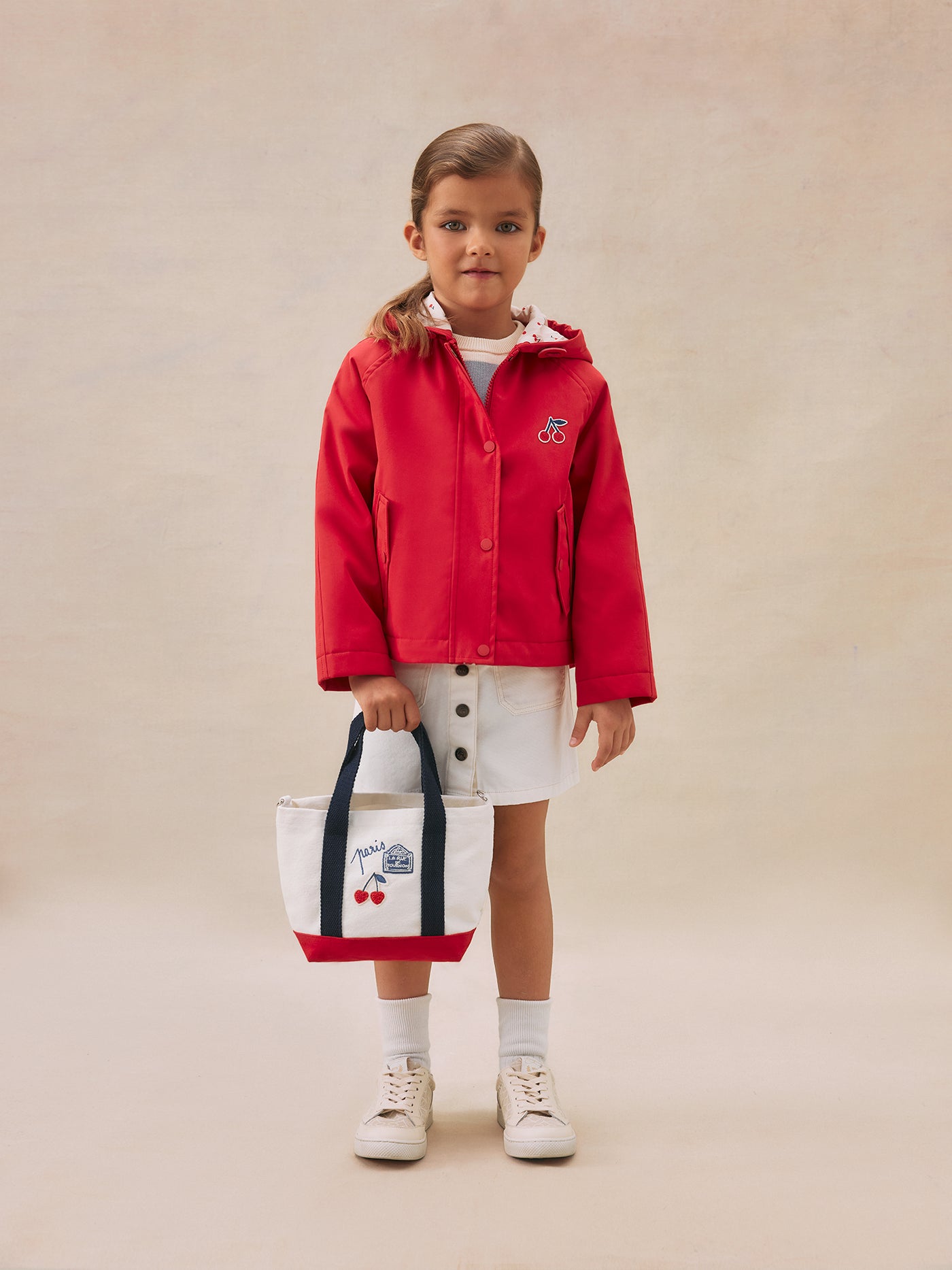 Girl's summer look 2025 Red Jacket