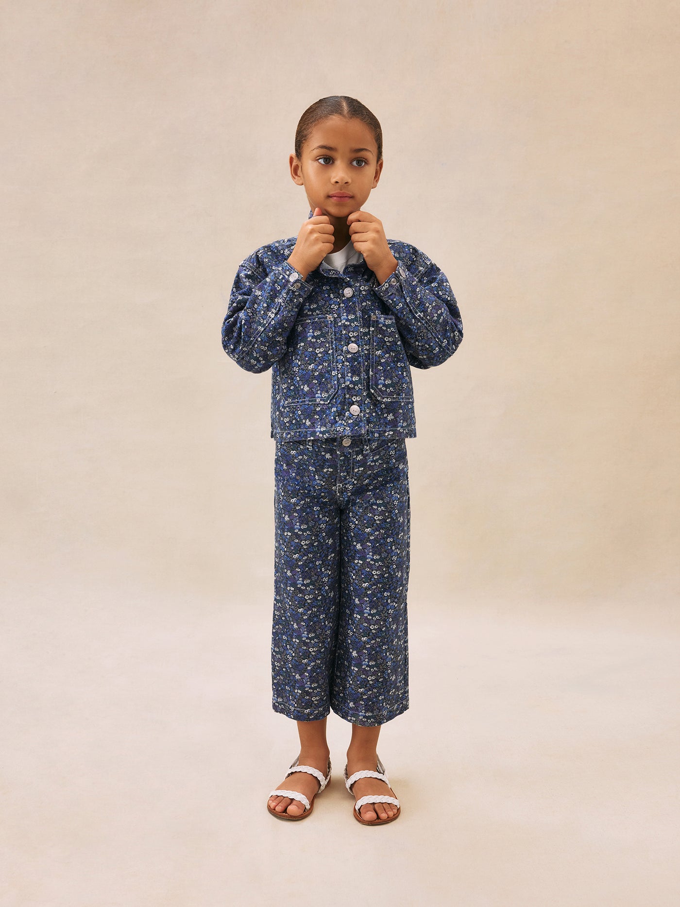 Girl's summer look 2025 Denim set