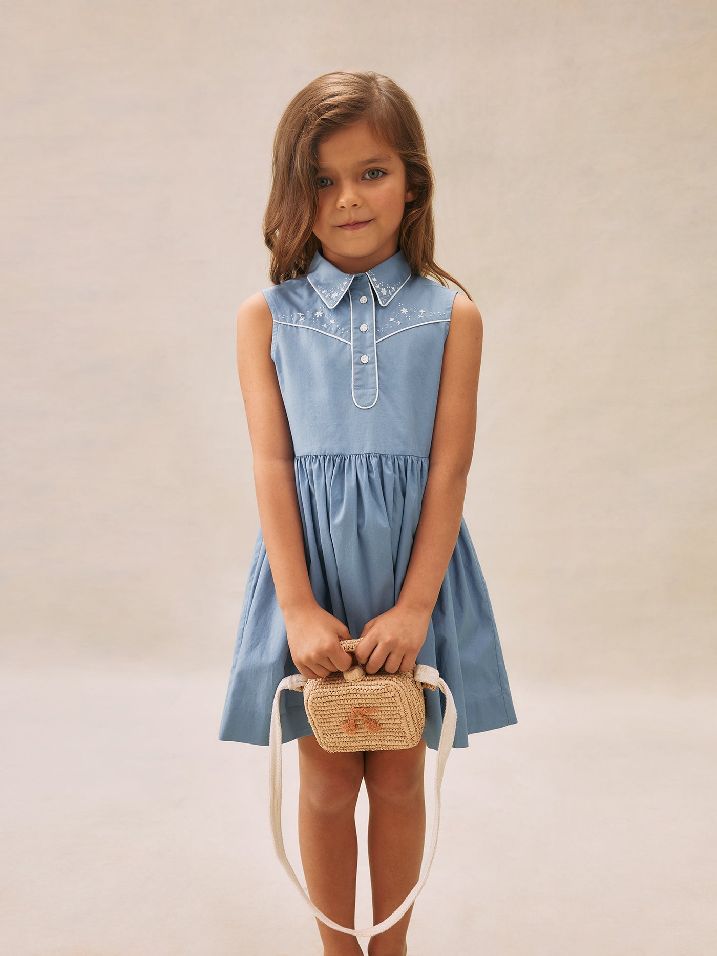 Girl's summer look 2025 Western dress
