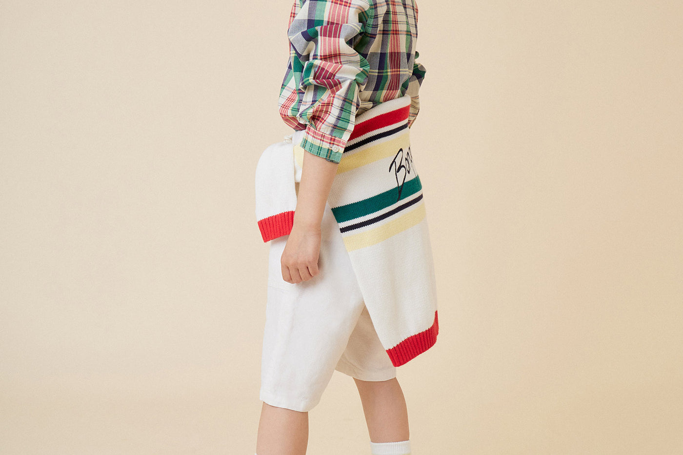 Summer 2024 boy's look cotton shirt