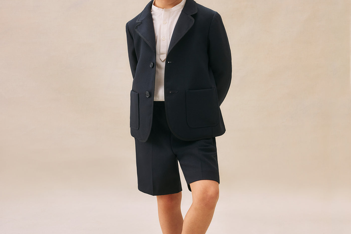 Boy's summer look 2025 Black suit