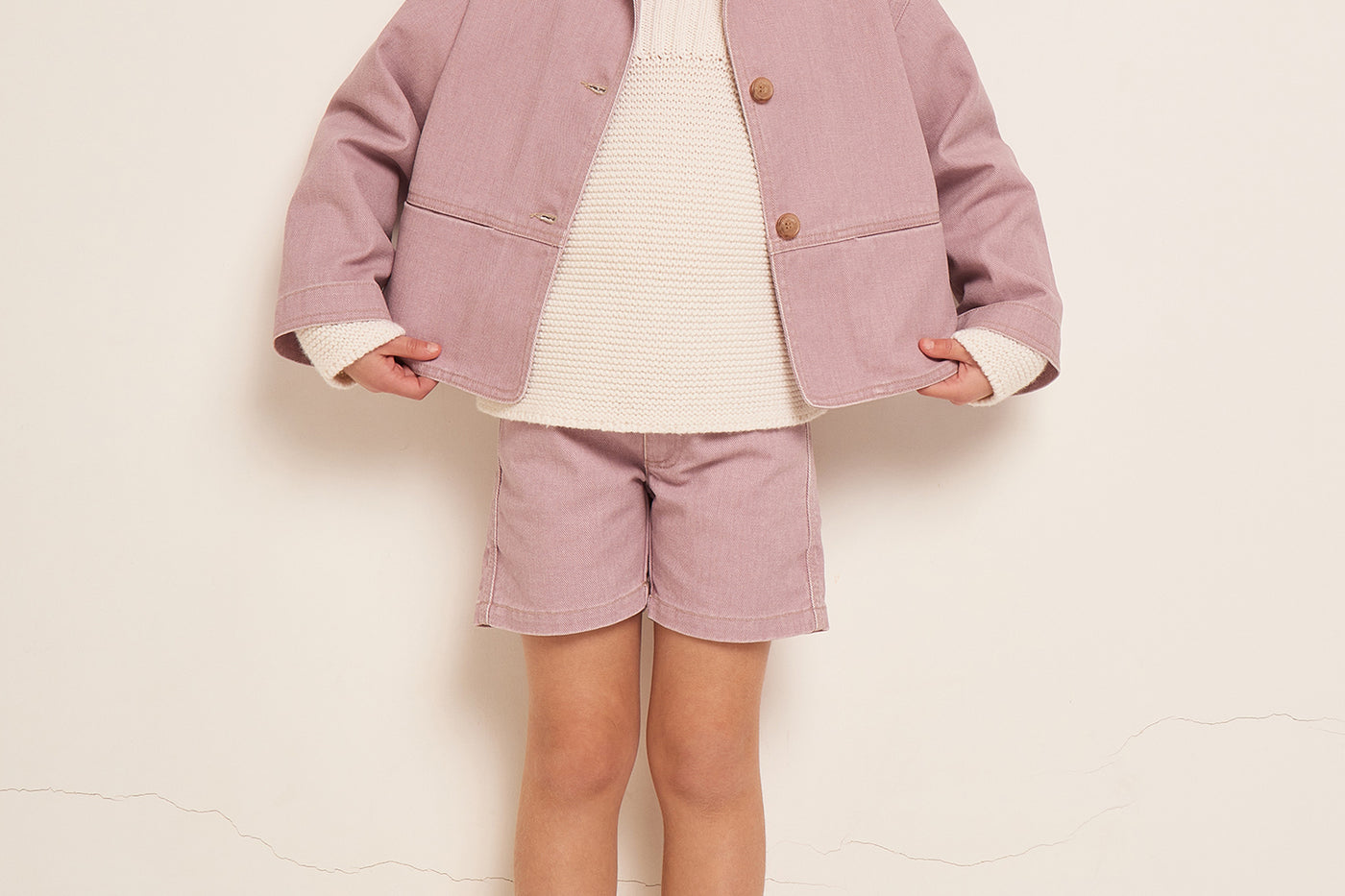 SUMMER 2023 GIRL'S LOOK PURPLE JACKET