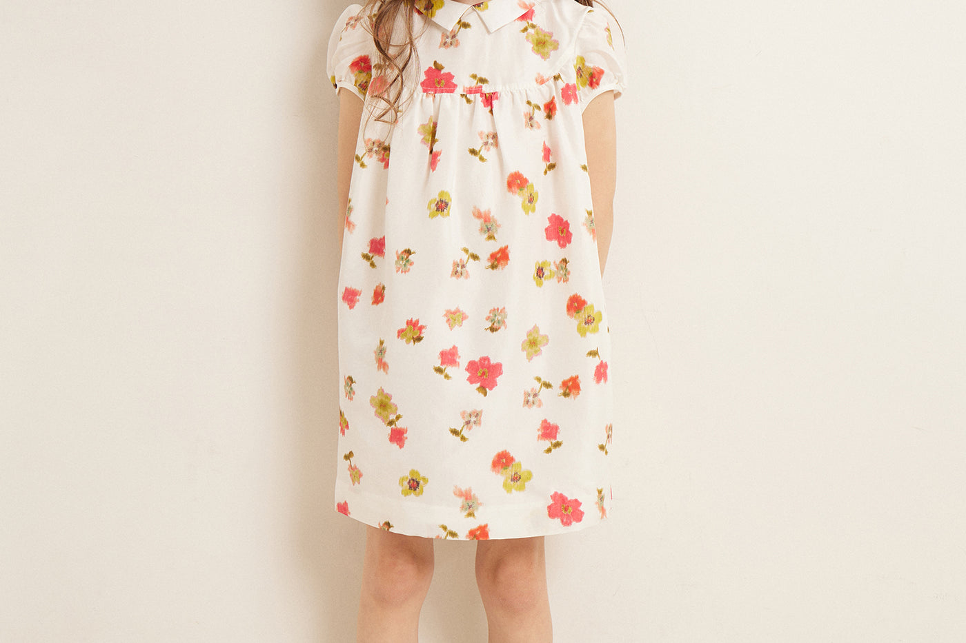 SUMMER 2023 GIRL'S PINK FLOWERED DRESS