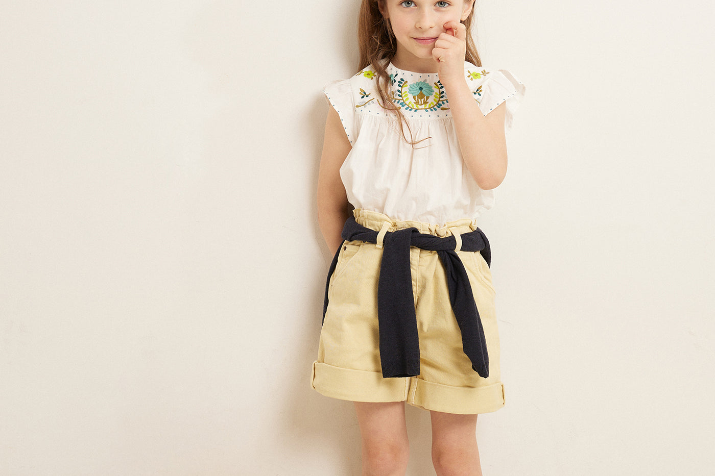 SUMMER 2023 GIRL'S WHITE T-SHIRT