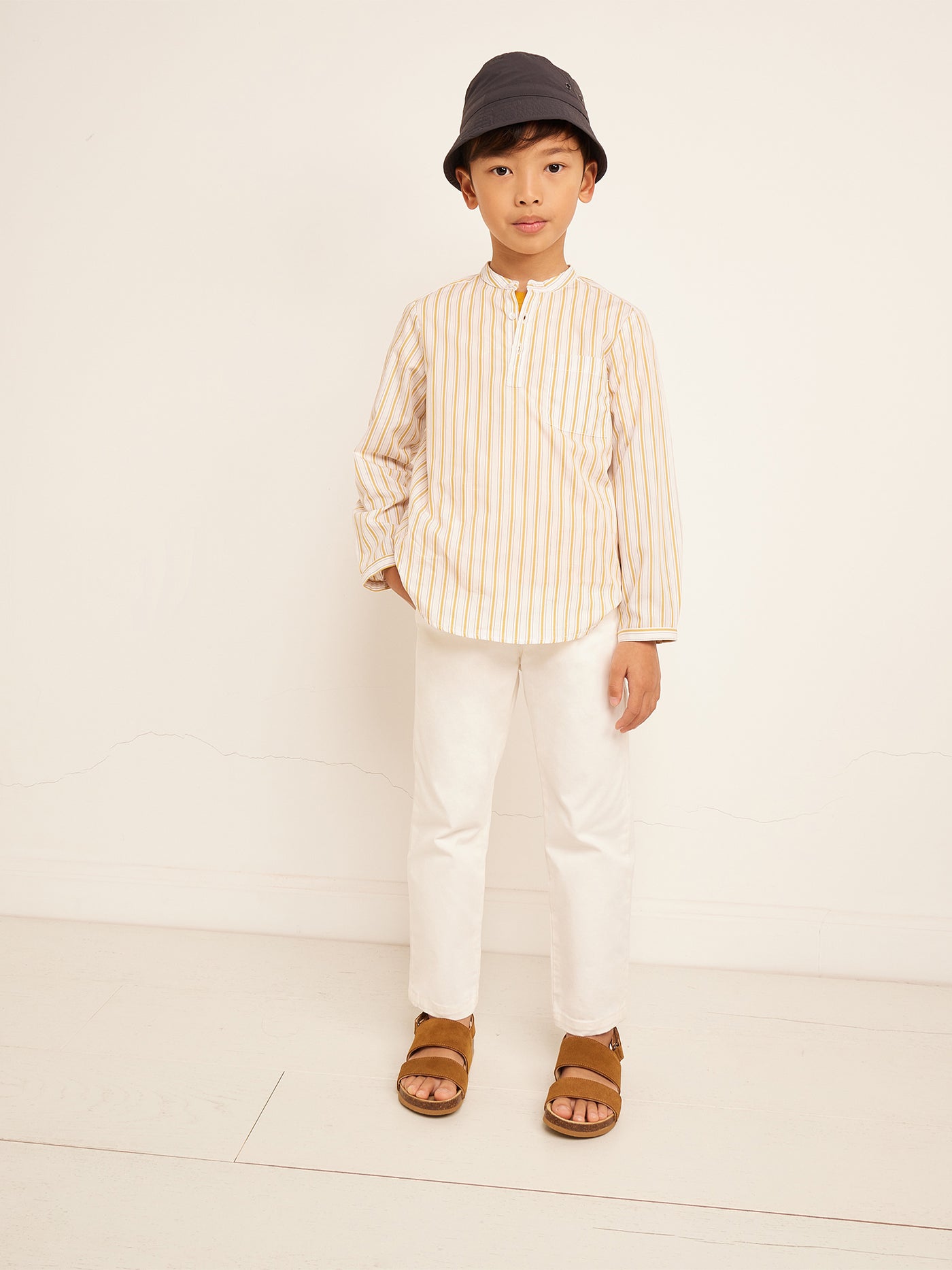 SUMMER 2023 BOY'S LOOK STRIPED SHIRT