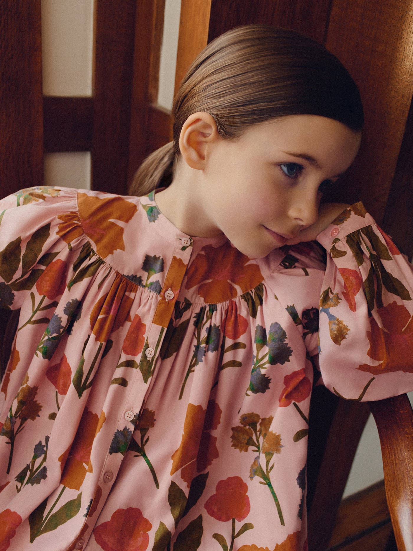 Madwiga dress with organic cotton flower print